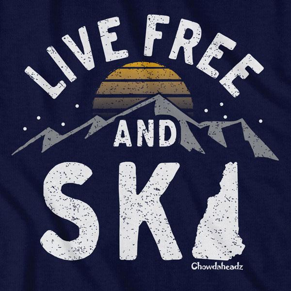 Live Free and Ski New Hampshire T-Shirt