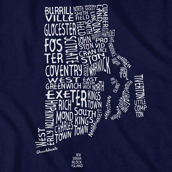 Rhode Island Cities & Towns T-Shirt