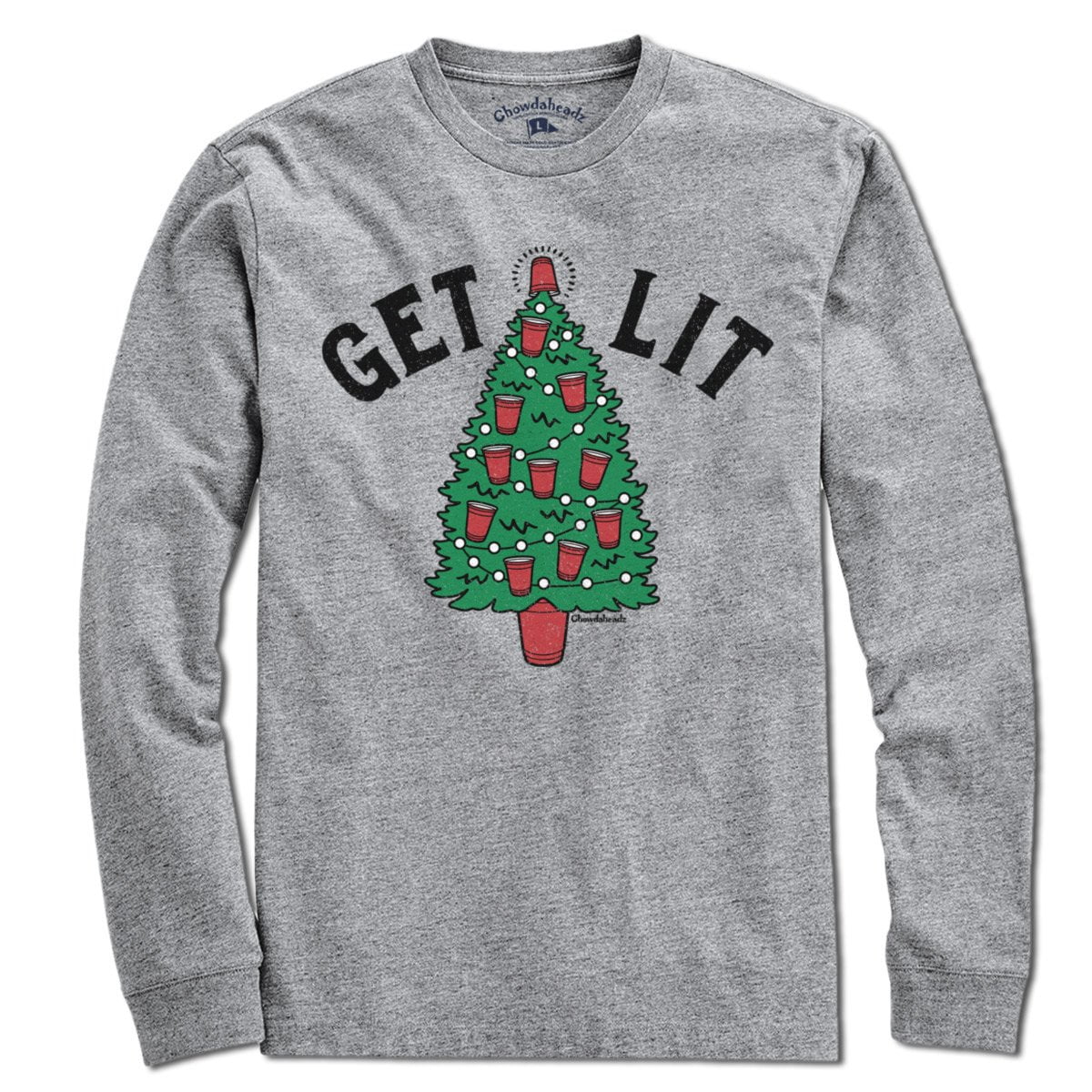 Get Lit Christmas Tree T-Shirt