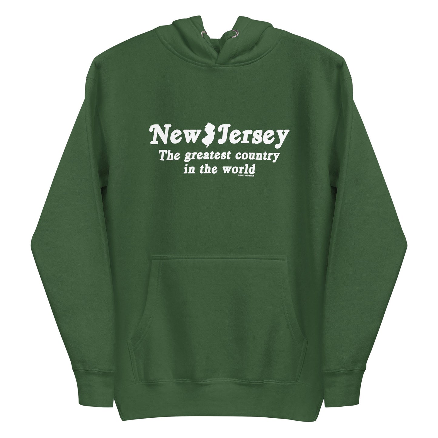 New Jersey The Greatest Country In The World Classic Fleece Pullover Hoodie