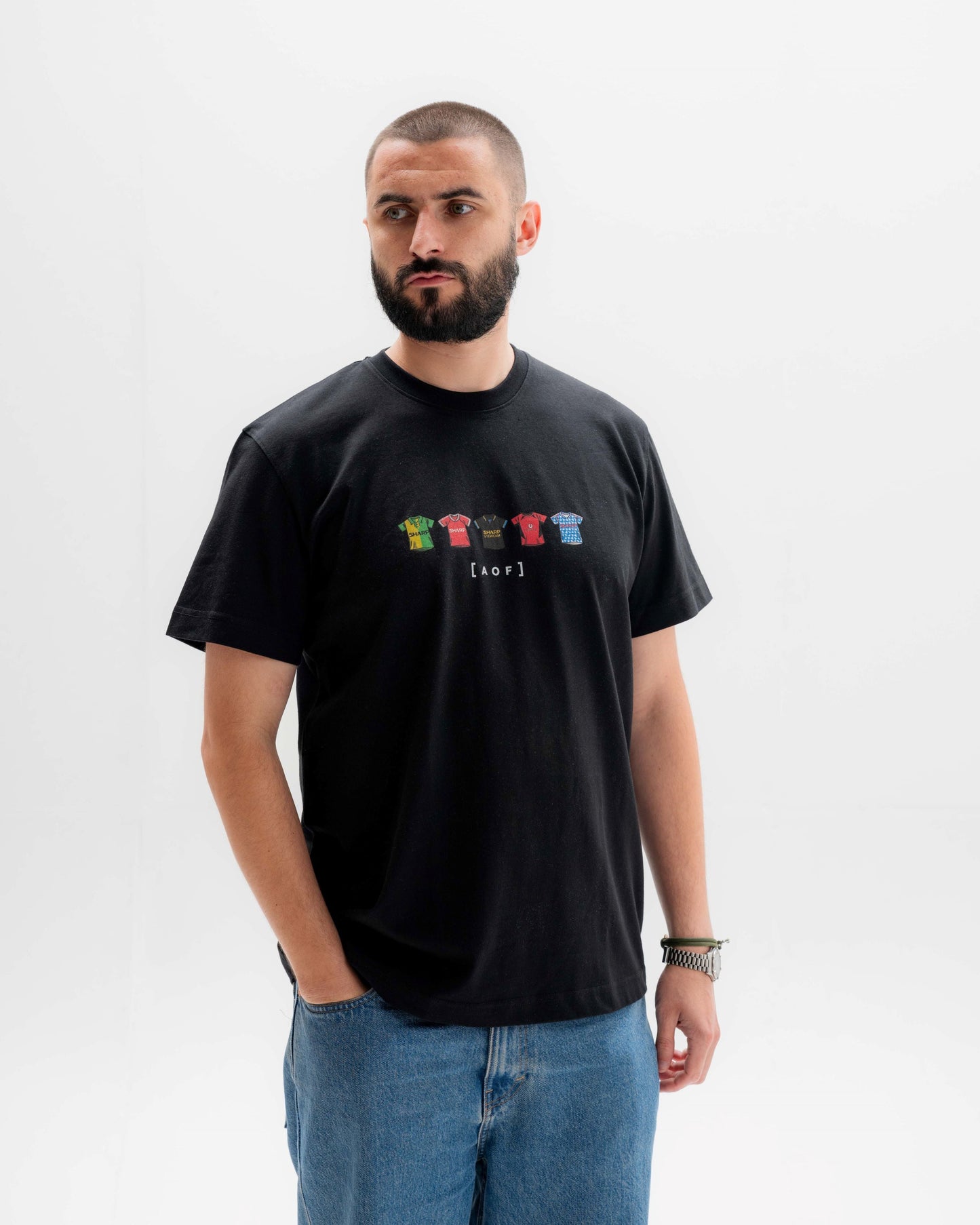 United Printed Classics Black Tee