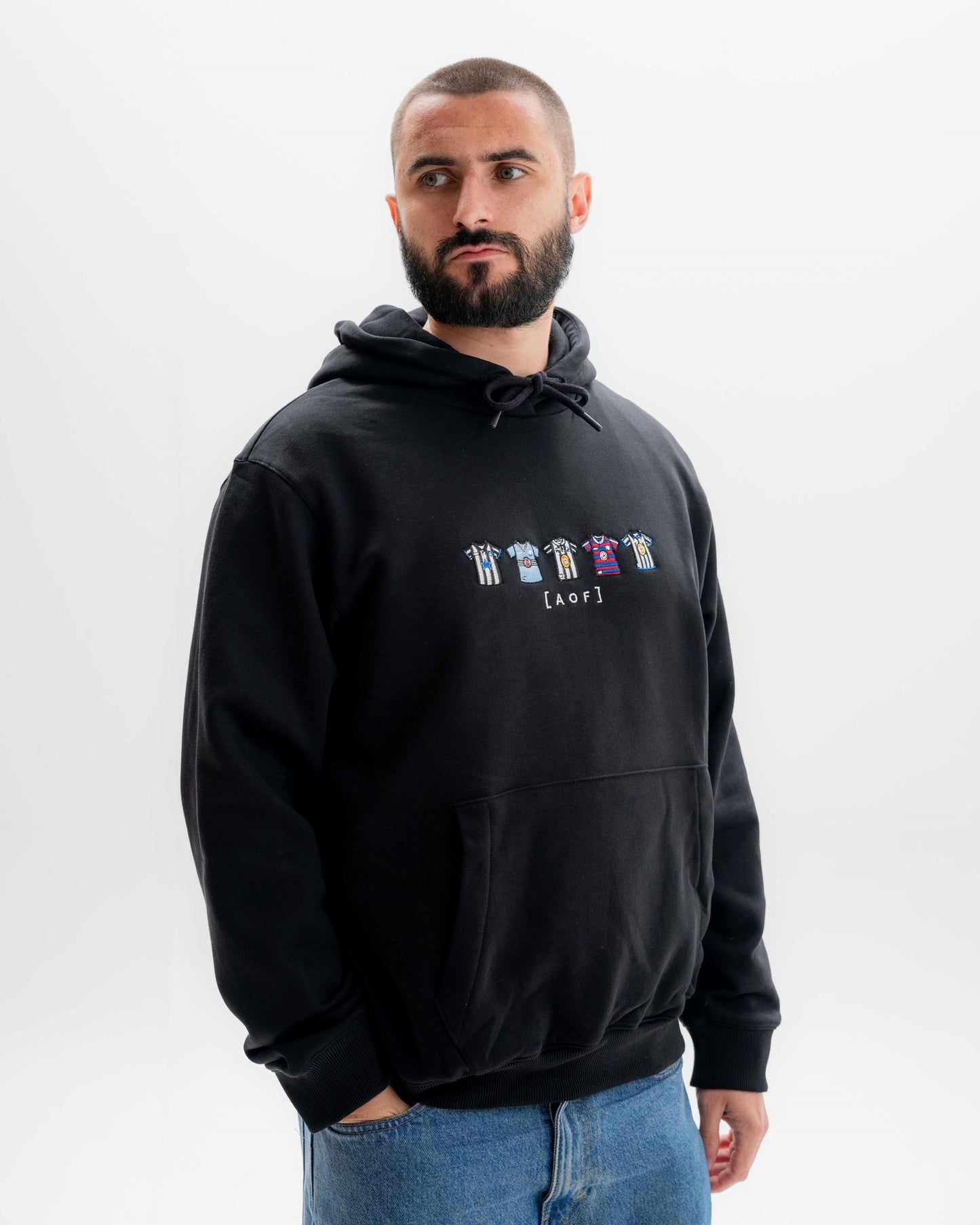 Toon Embroidered Classics Black Hoodie