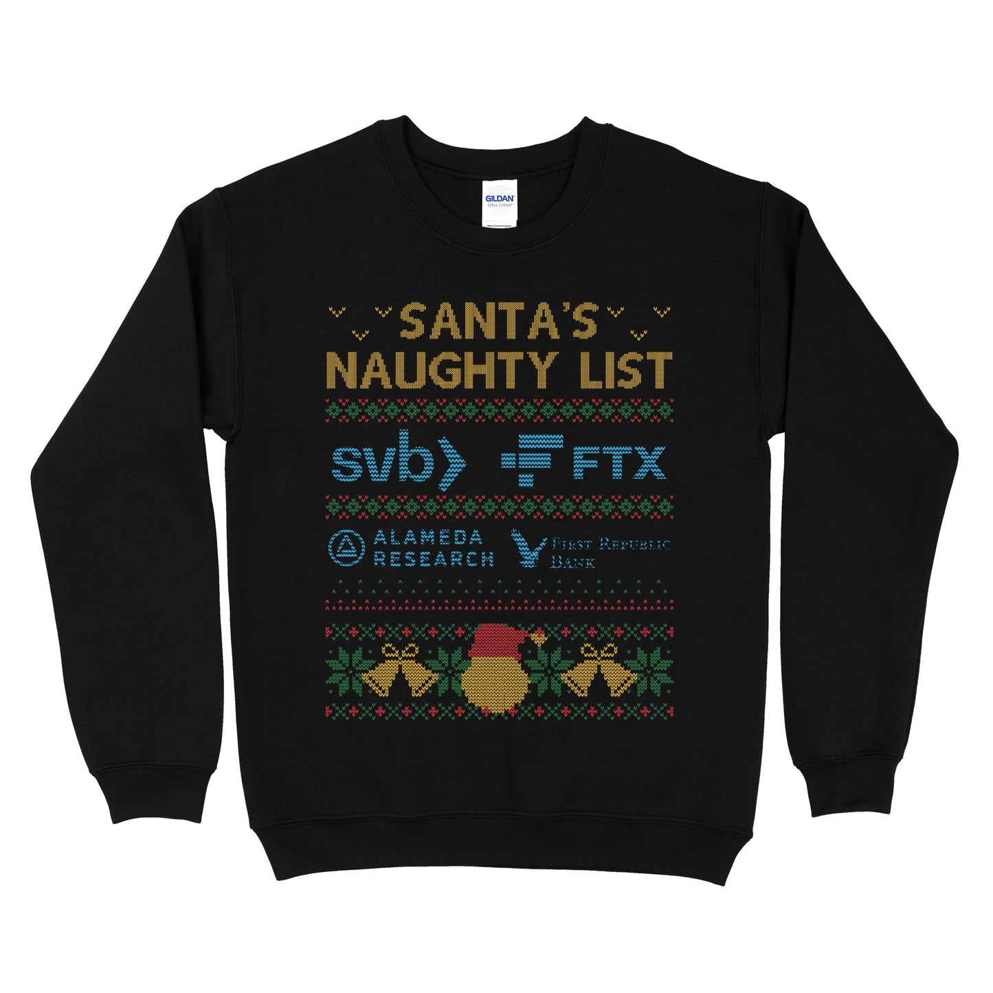 Santa's Naughty List Ugly Christmas Sweatshirt