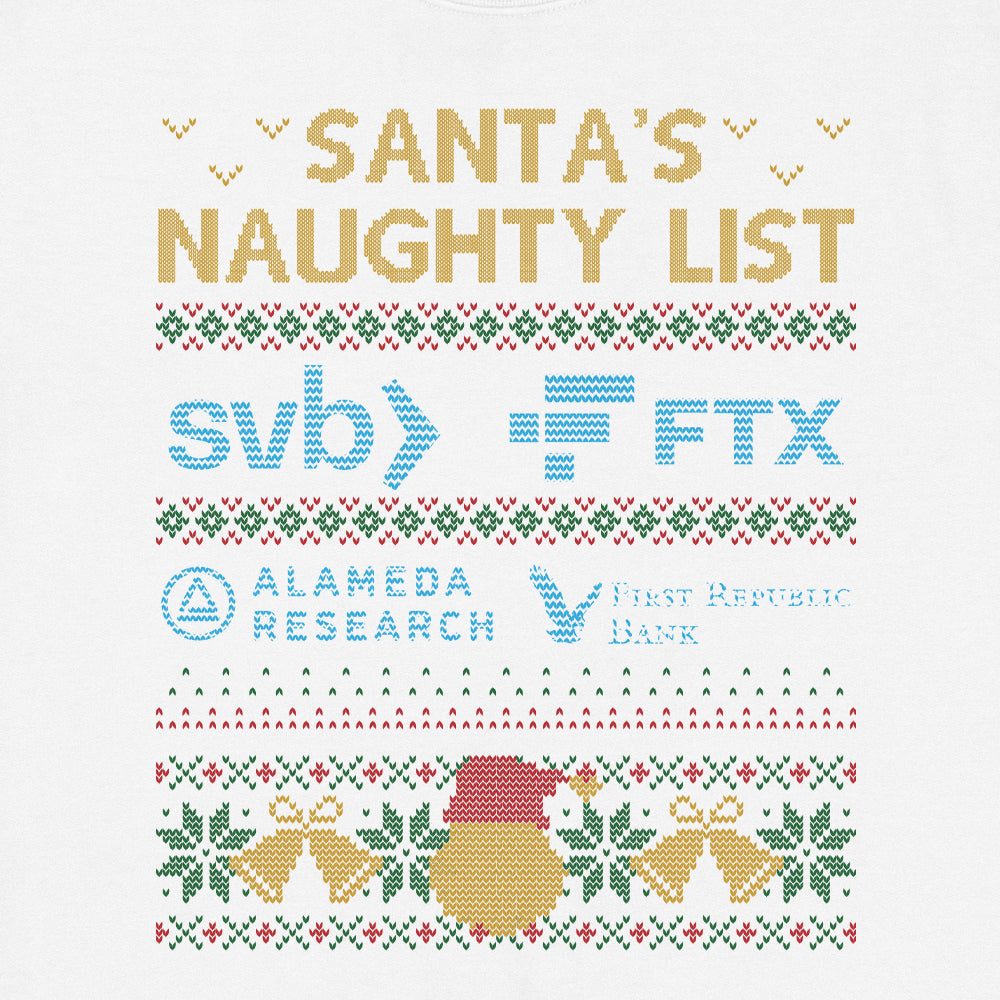 Santa's Naughty List Ugly Christmas Sweatshirt