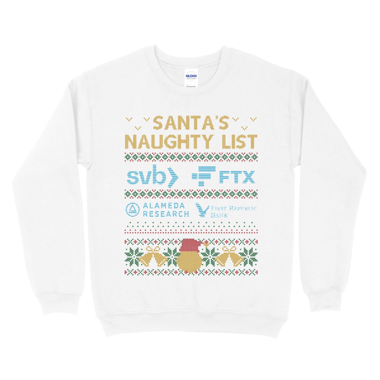 Santa's Naughty List Ugly Christmas Sweatshirt