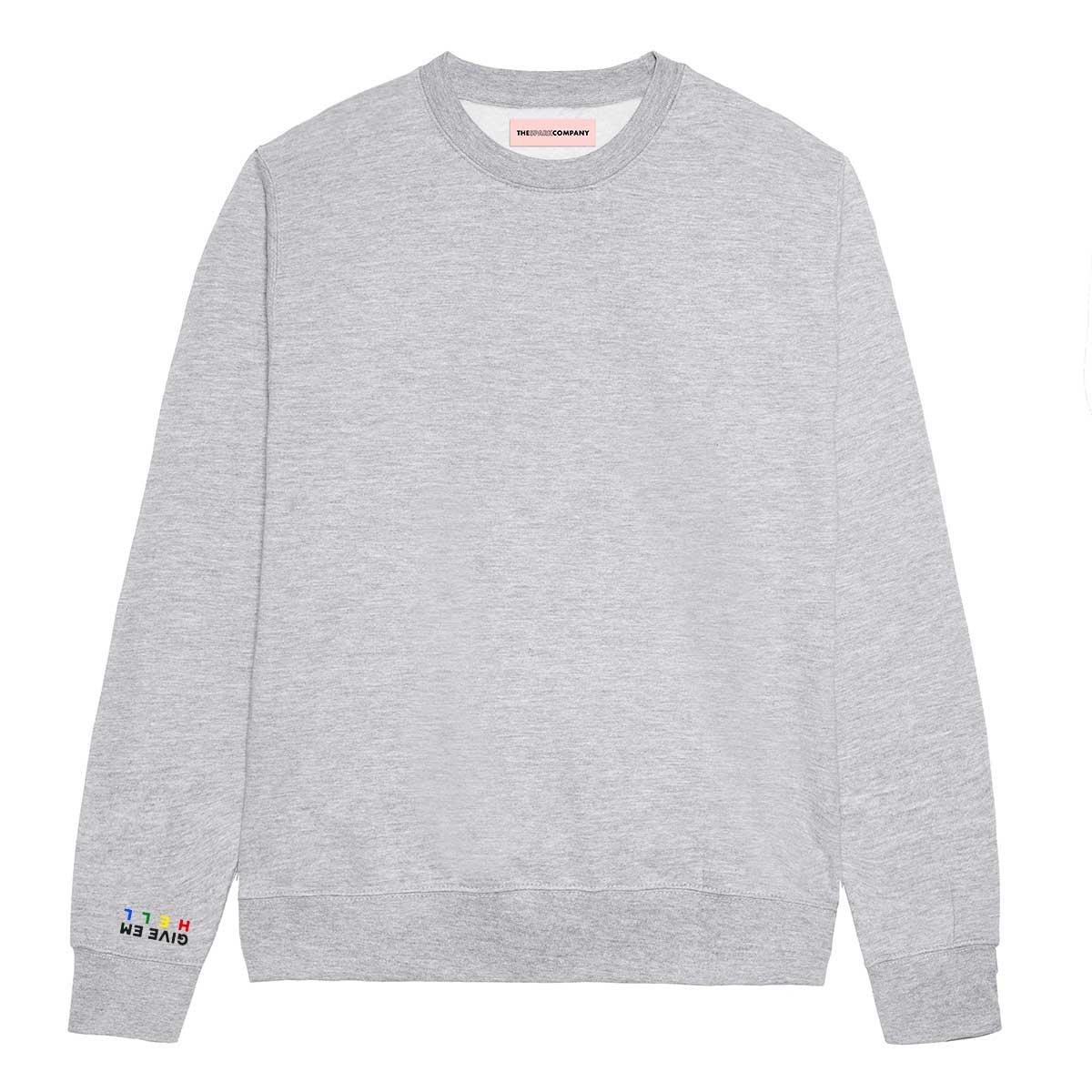 Give Em' Hell Embroidery Detail Sweatshirt