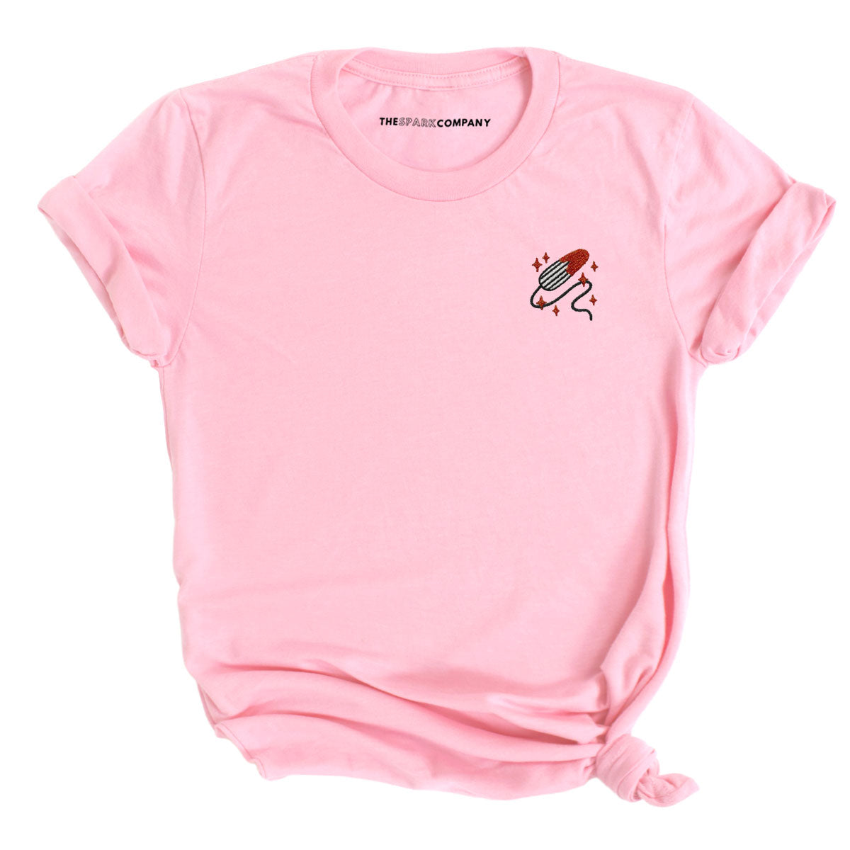Glitter Tampon Embroidered T-Shirt