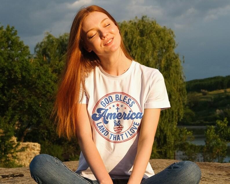 God Bless America Land that I Love , 4th of July , Patriotic , Independence Day Shirt, Fourth of July Shirt, Files for Cricut