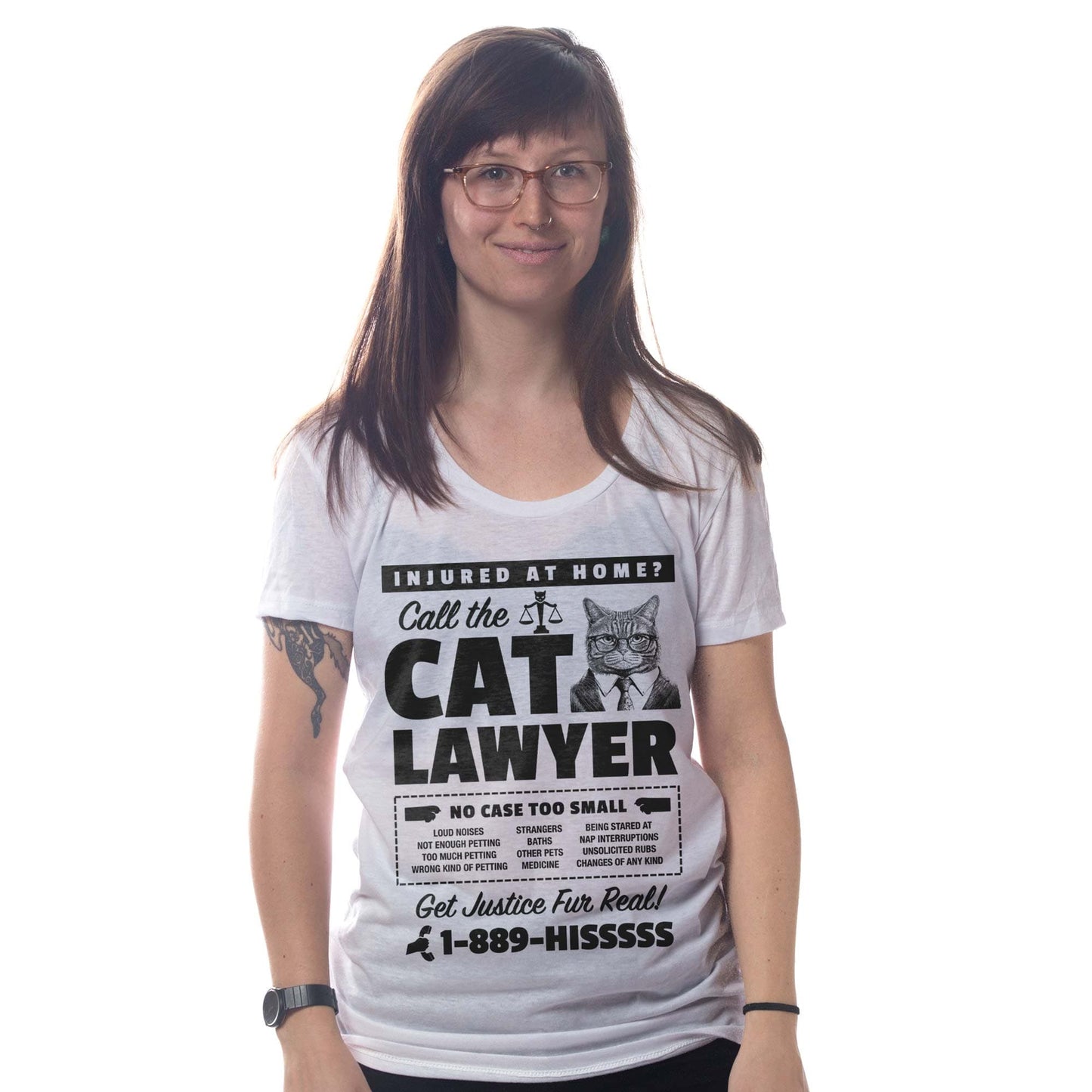 Women's Cat Lawyer T-Shirt