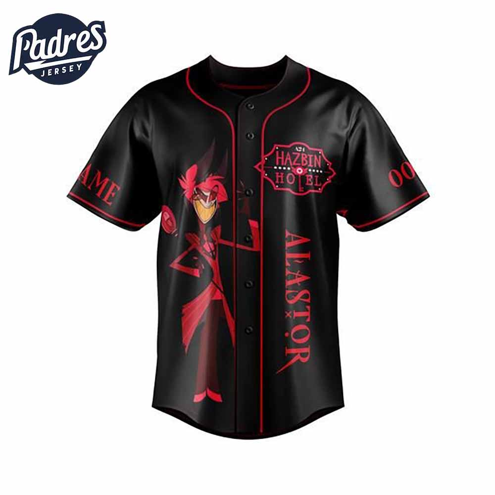 Hazbin Hotel Alastor Custom Baseball Jersey - Padres Jersey Oasis: Elevate Your Baseball Style Game