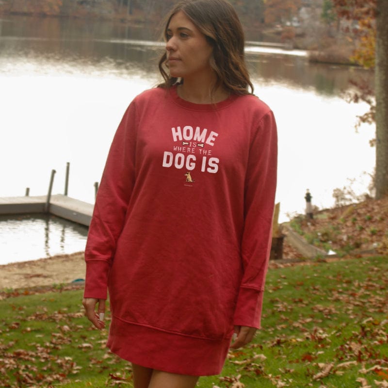 Home Is Where The Dog Is - Sweatshirt Dress