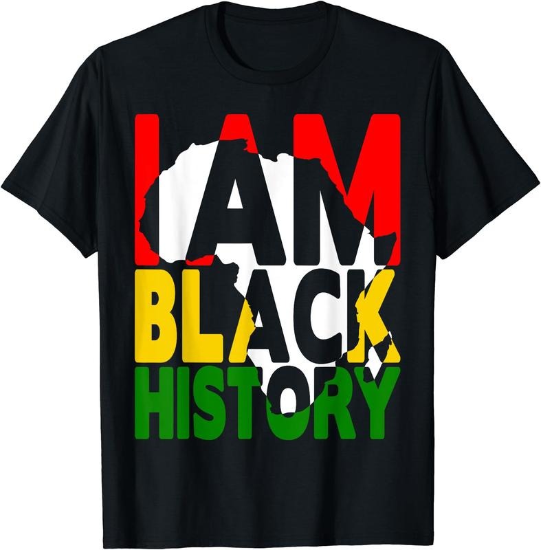 I Am Black History Month African American Pride Celebration T-Shirt | Unisex cotton tee Gifts, Crewneck