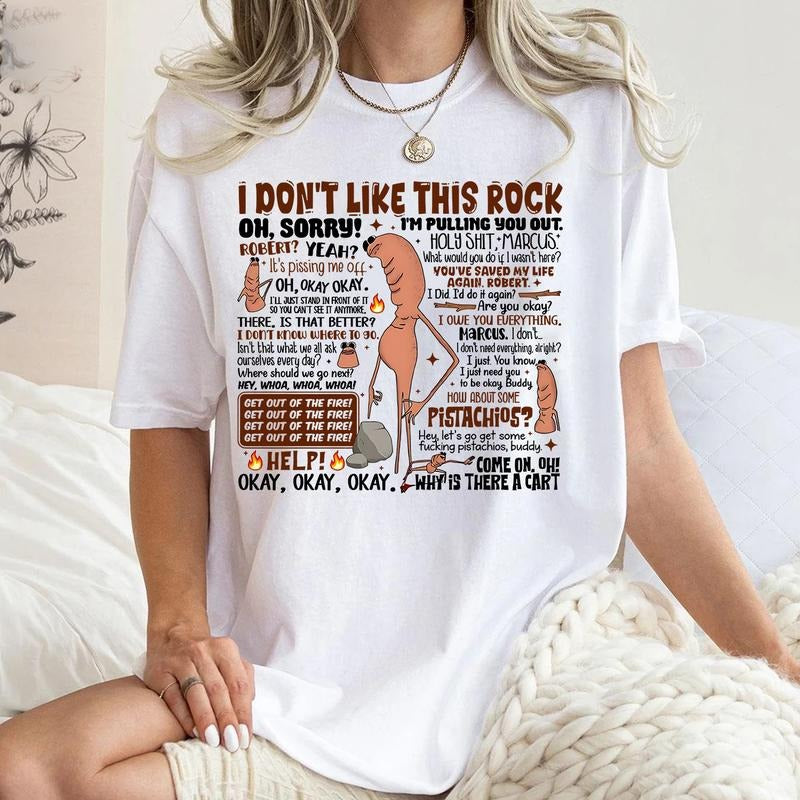 I Dont Like This Rock Shirt, Funny Marcus Robert Quote Short Sleeve Casual Streetwear Style Trendy Gift