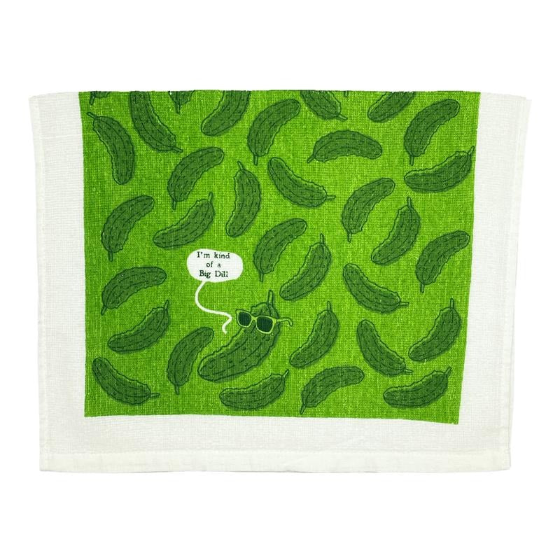 Im Kind Of A Big Dill Funny Cool Pickle Tea Towel Funny Dish Towels Soft Adsorbent Tea Towel