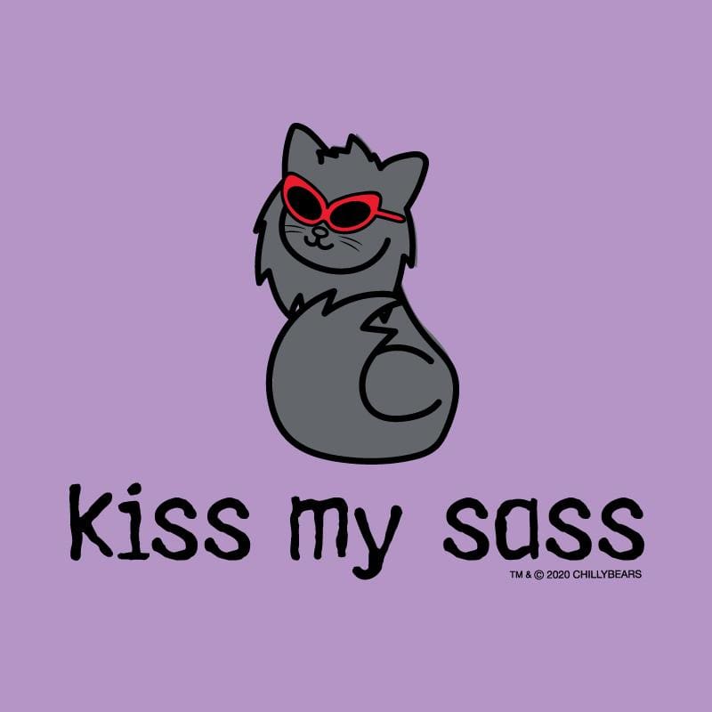 Kiss My Sass - Ladies T-Shirt V-Neck