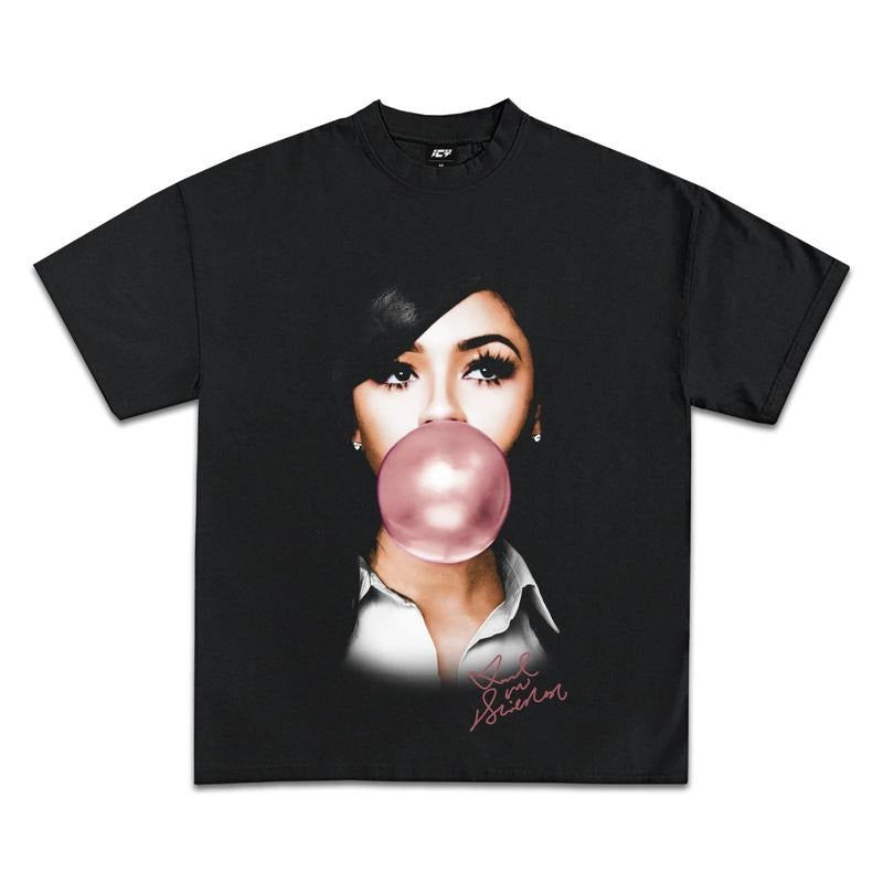 MARIAH THE SCIENTIST Bubble Gum T-Shirt Vintage Rapper Graphic Tee Free Young Thug Shirt for Men Women Rap Hip Hop