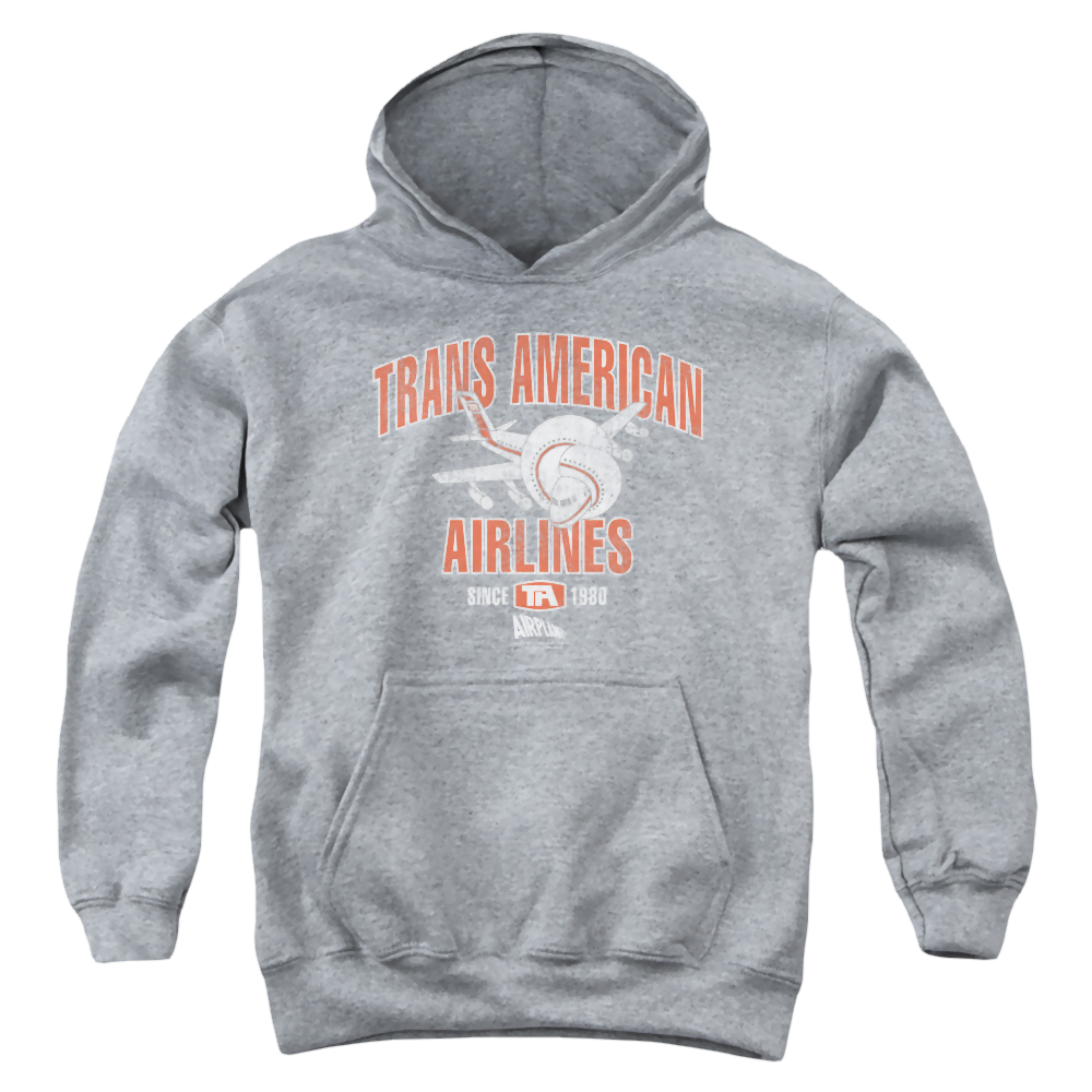 Airplane Trans American - Youth Hoodie (Ages 8-12)