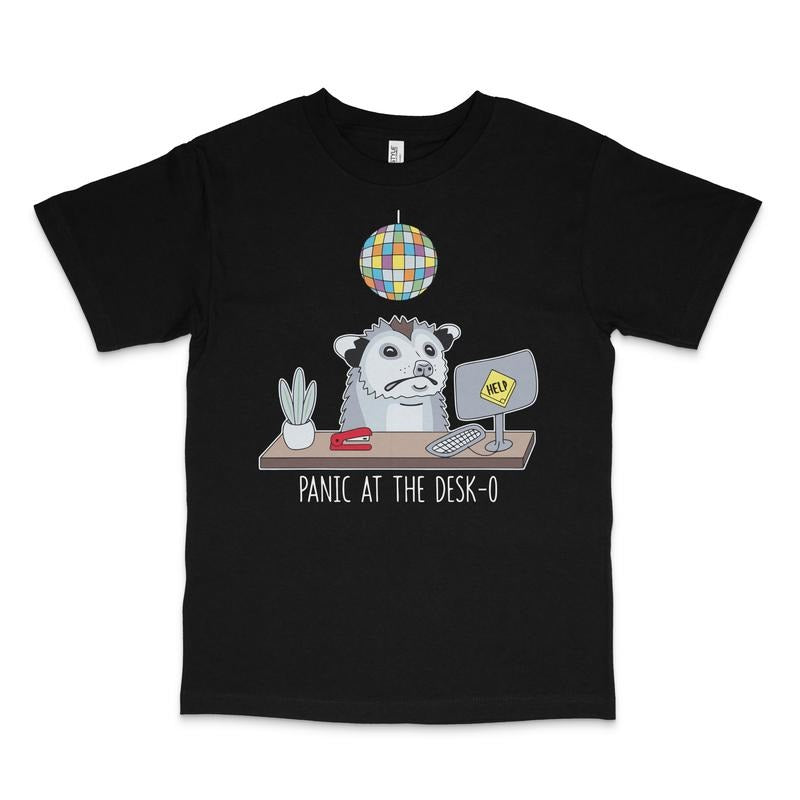 Panic At The Desk Custom Printed T-Shirt