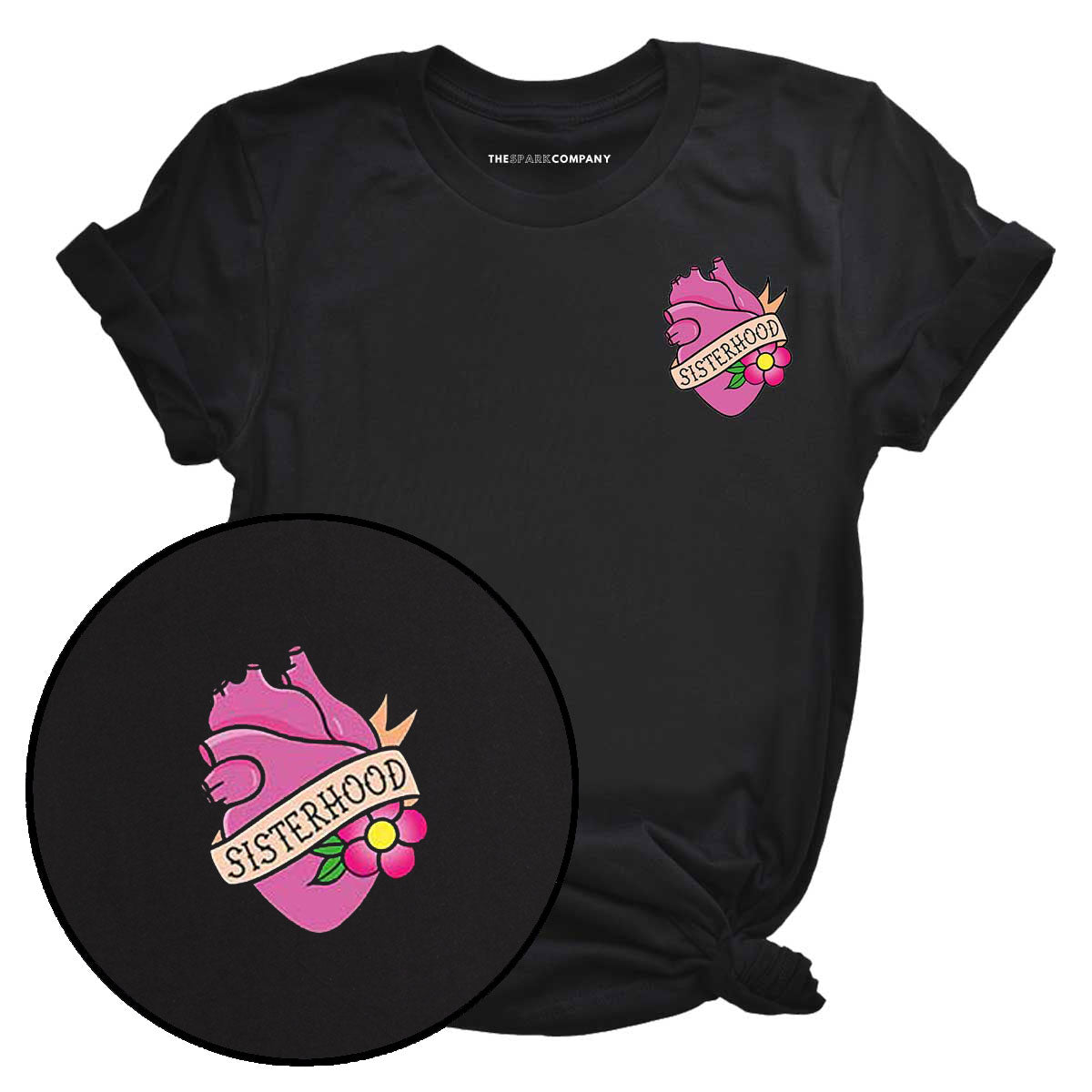 Pretty In Ink Collab Sisterhood Pocket T-Shirt