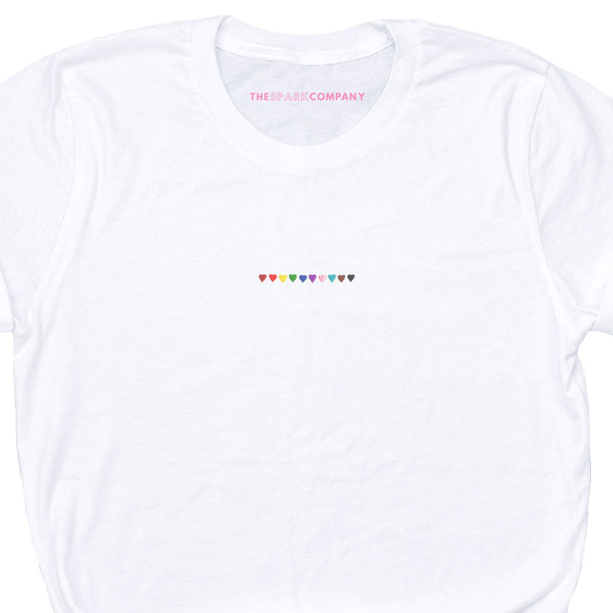 Pride Hearts Embroidered T-Shirt
