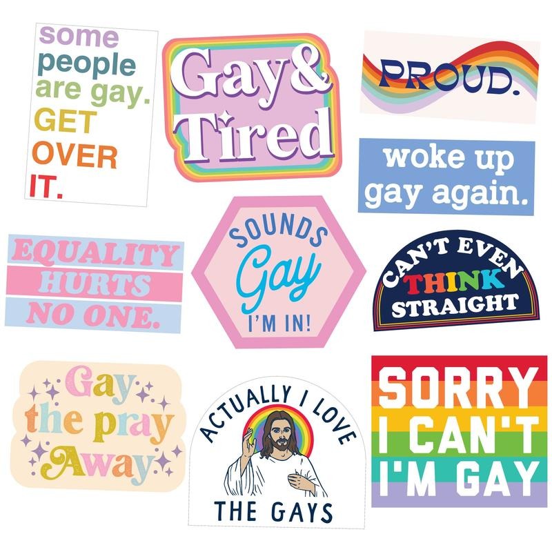 Pride Sticker Extra Large Stickers for Adults Funny Adhesives with Memes Funny Pride Multi