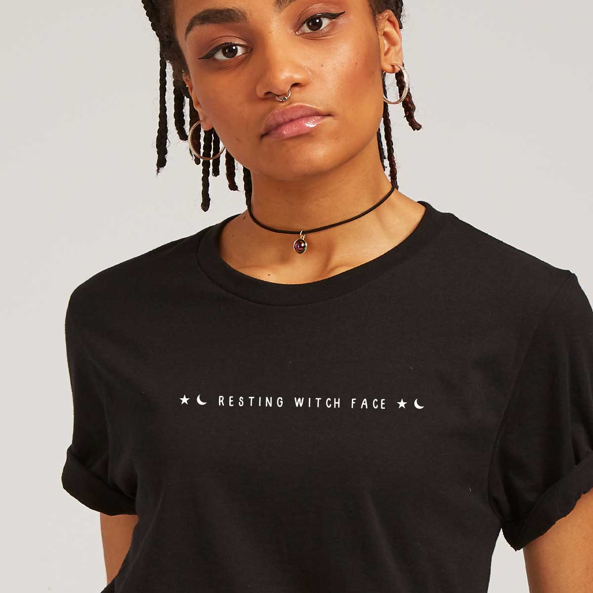 Resting Witch Face Halloween T-Shirt