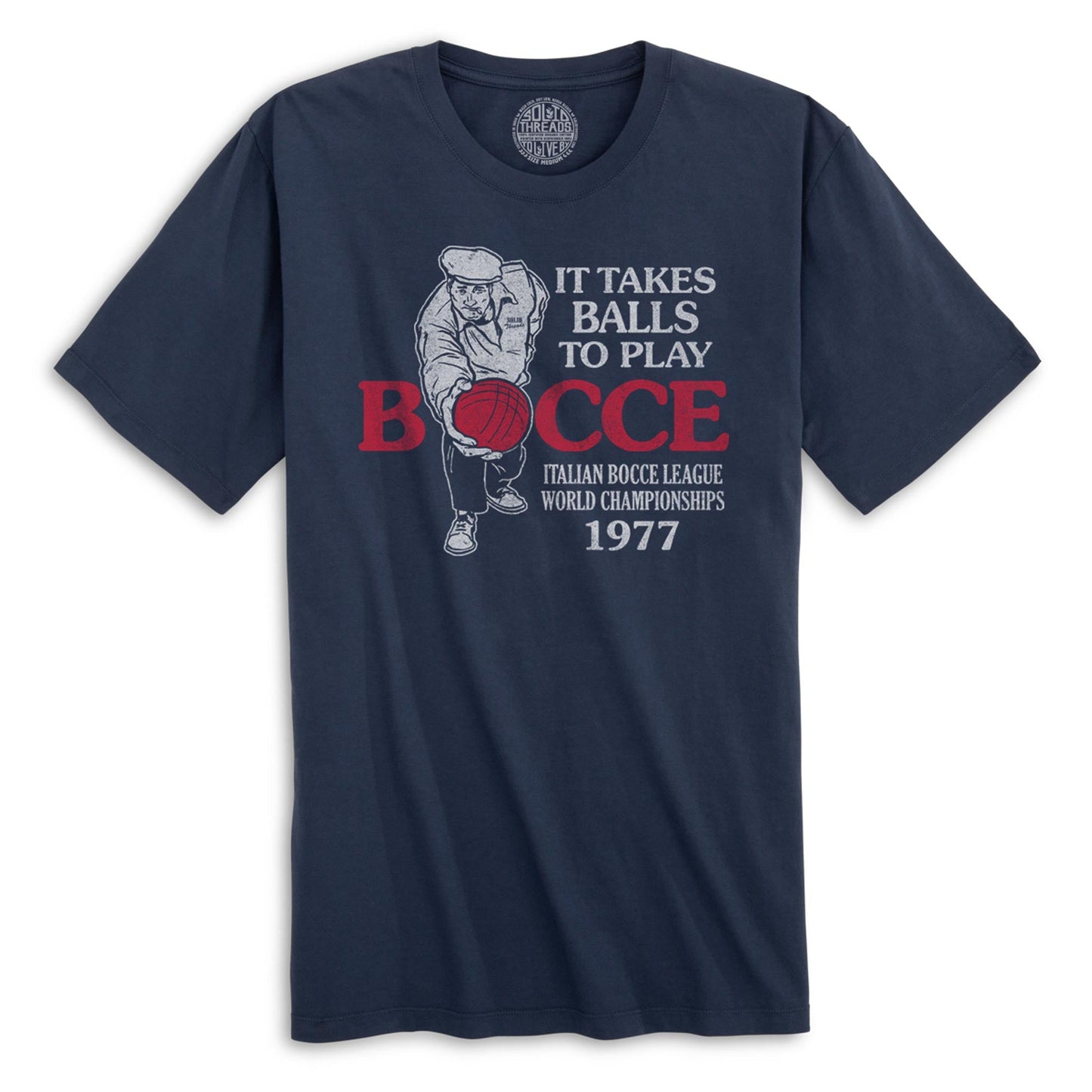 It Takes Balls To Play Bocce Organic Cotton T-shirt