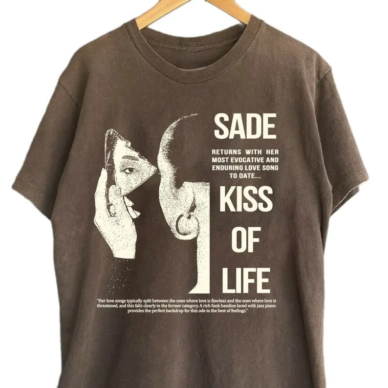 Sade Adu Tour Shirt, Sade Adu 90s Graphic Tee, Pop Music Tour Shirt, Sade Music Gift for Men Women Unisex T-shirt