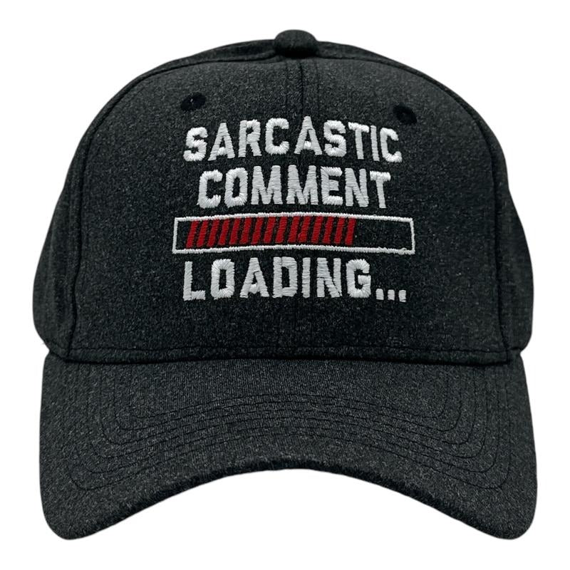 Sarcastic Comment Loading Hat Funny Graphic Novelty Cap Funny Hats Funny Sarcastic Novelty Caps for Men Black - Standard