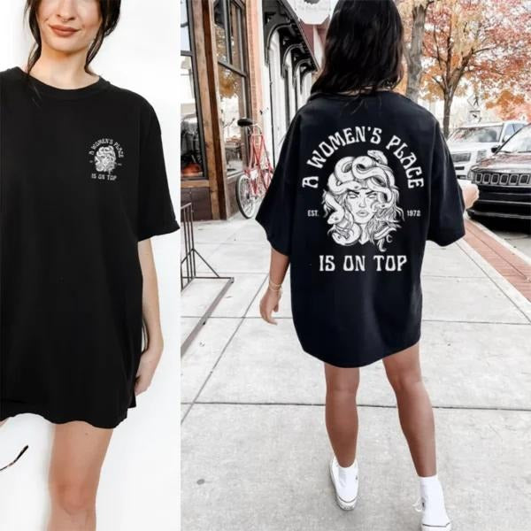 Sonia Samra Feminist T-shirt, Strong Women Sweatshirt, Medusa Hoodie, Unisex Graphic Tee, Smooth Fabric, Aesthetic Streetwear Vibe