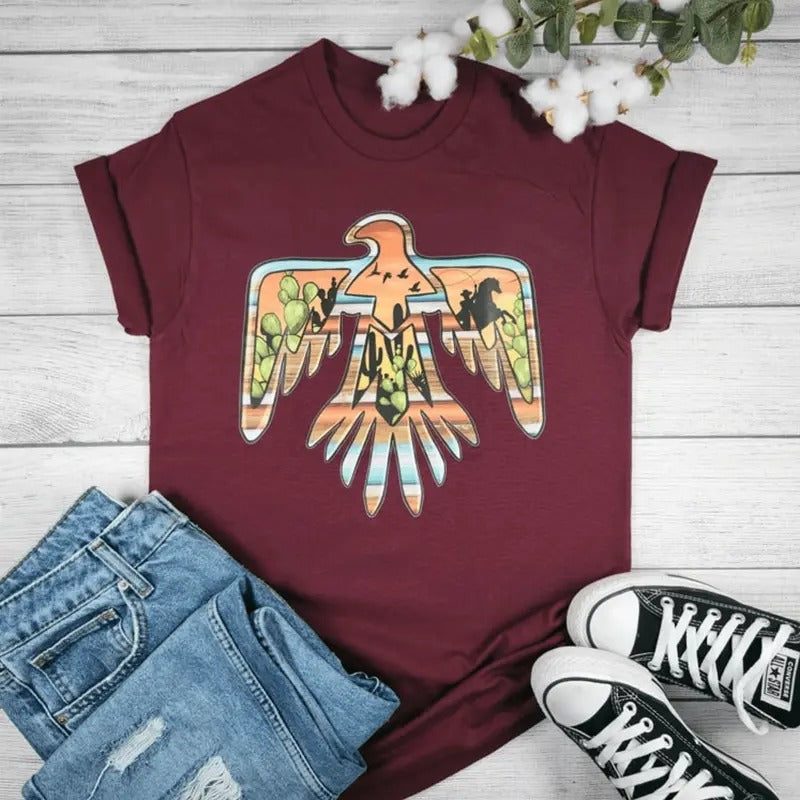 Thunderbird Sunset Graphic T-shirt
