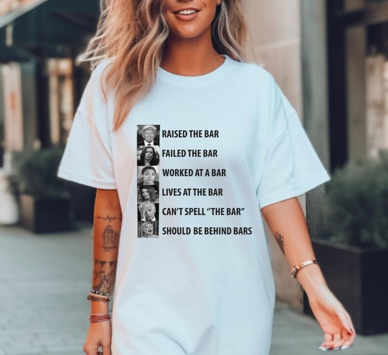 Trump RaisedTheBar Shirt, Funny Biden Can't Spell The Bar Shirt, Funny Political Shirt, Anti Biden Meme Sweatshirt, Patriotic Gift 1312