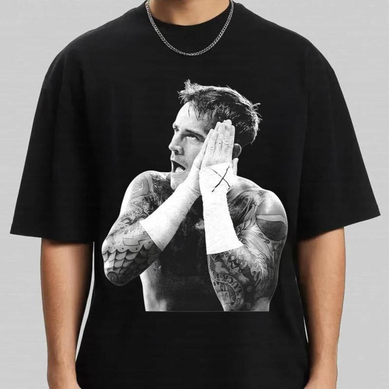 Vintage 90s Graphic Style CM Punk T-Shirt, Gift For Dad, Streetwear Boxing Tee, Wrestling Fans, Unisex Tee 5425YP55
