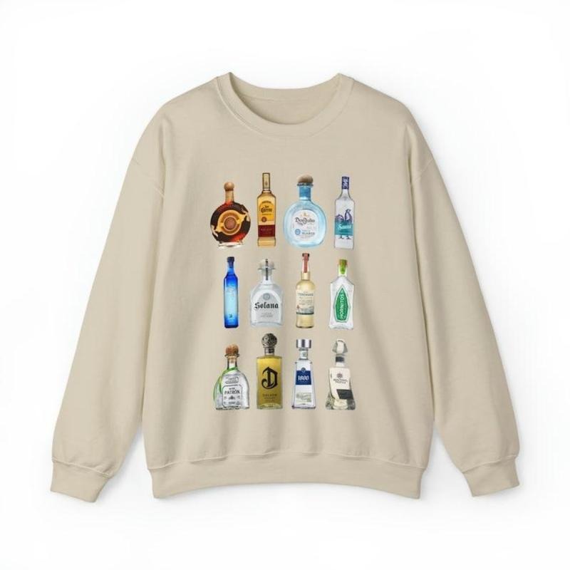 Vintage Tequila Sweatshirt Oversized Trendy Shirt