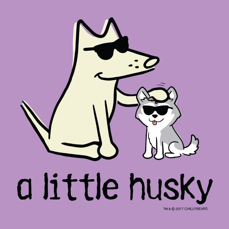 A Little Husky - Ladies T-Shirt V-Neck