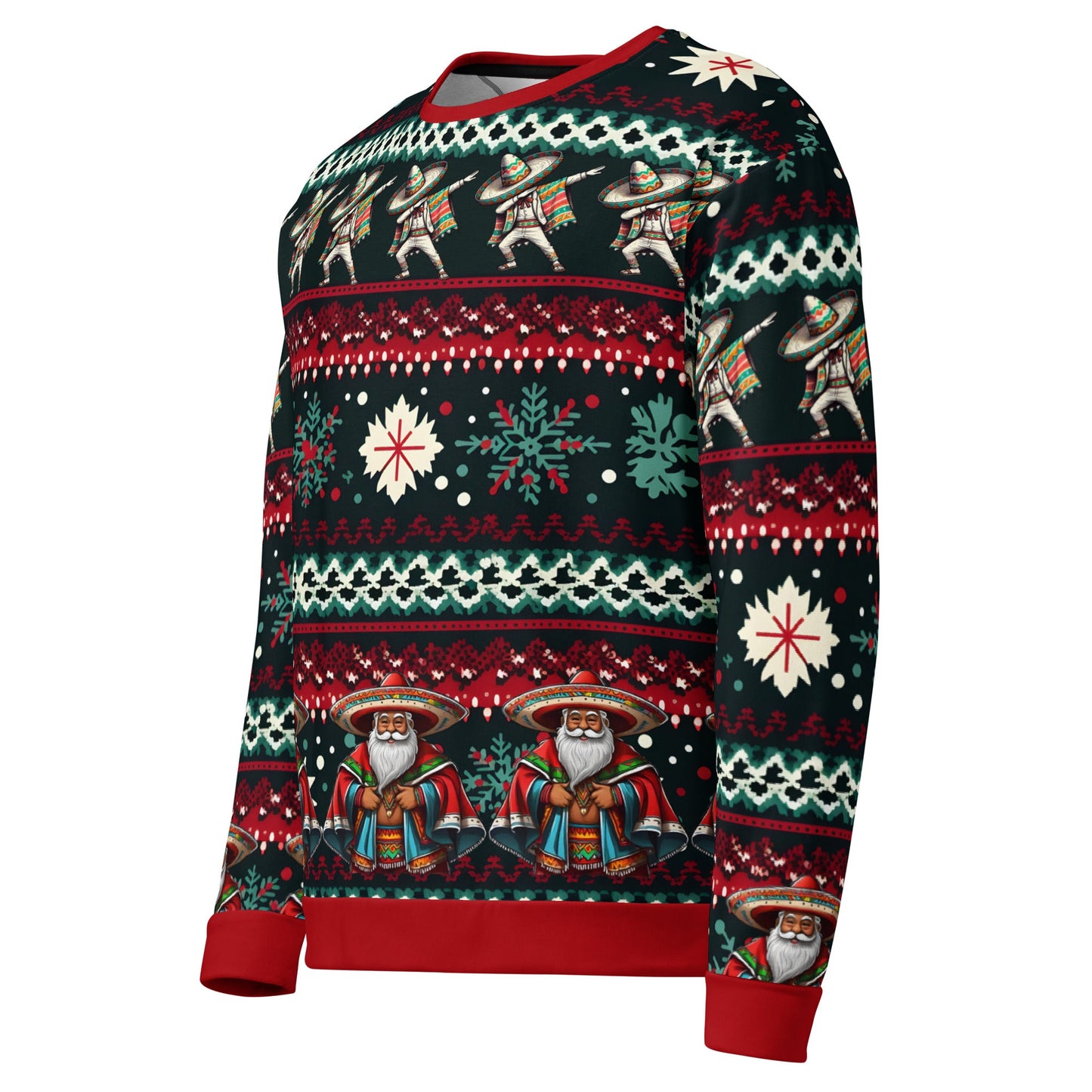 Dabbing Mexican & Santa Claus Feliz Vibes Sweatshirt