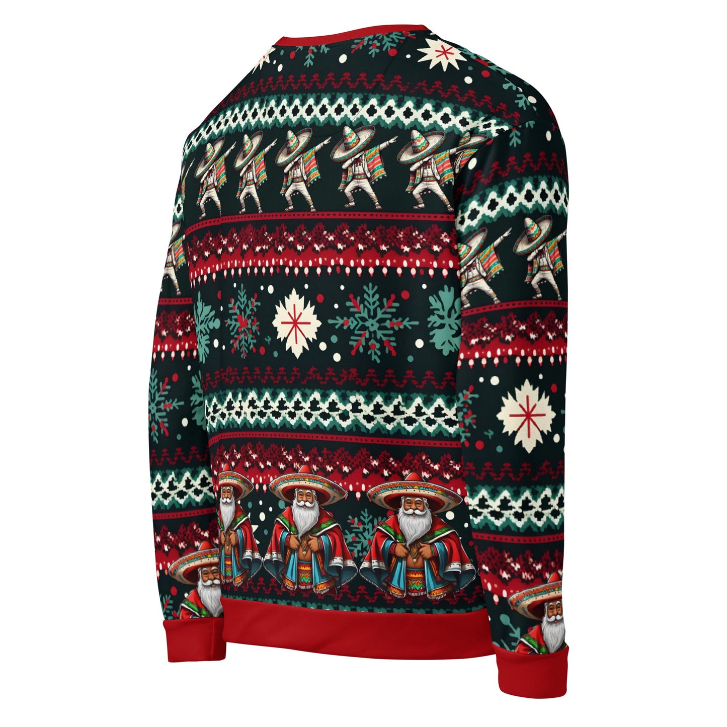 Dabbing Mexican & Santa Claus Feliz Vibes Sweatshirt