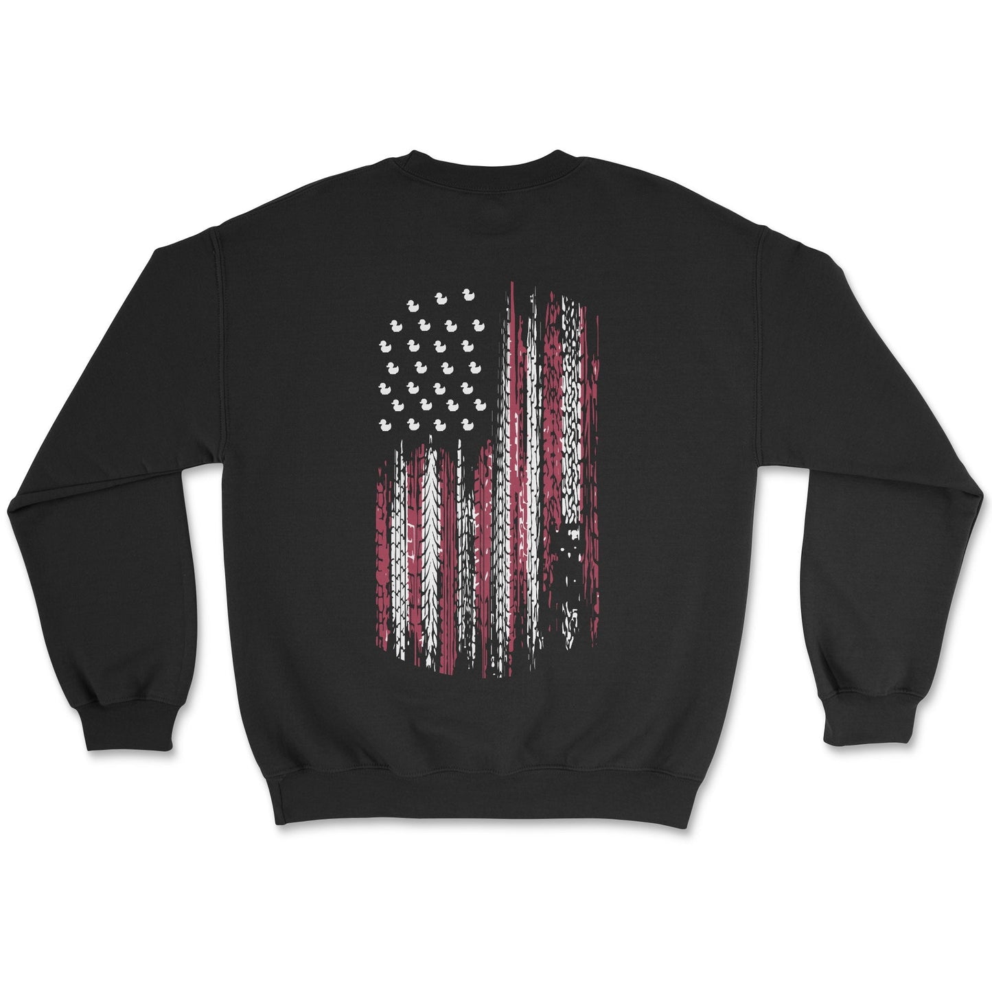 American Flag Patriotic Tread Sweatshirt-Duck Theme