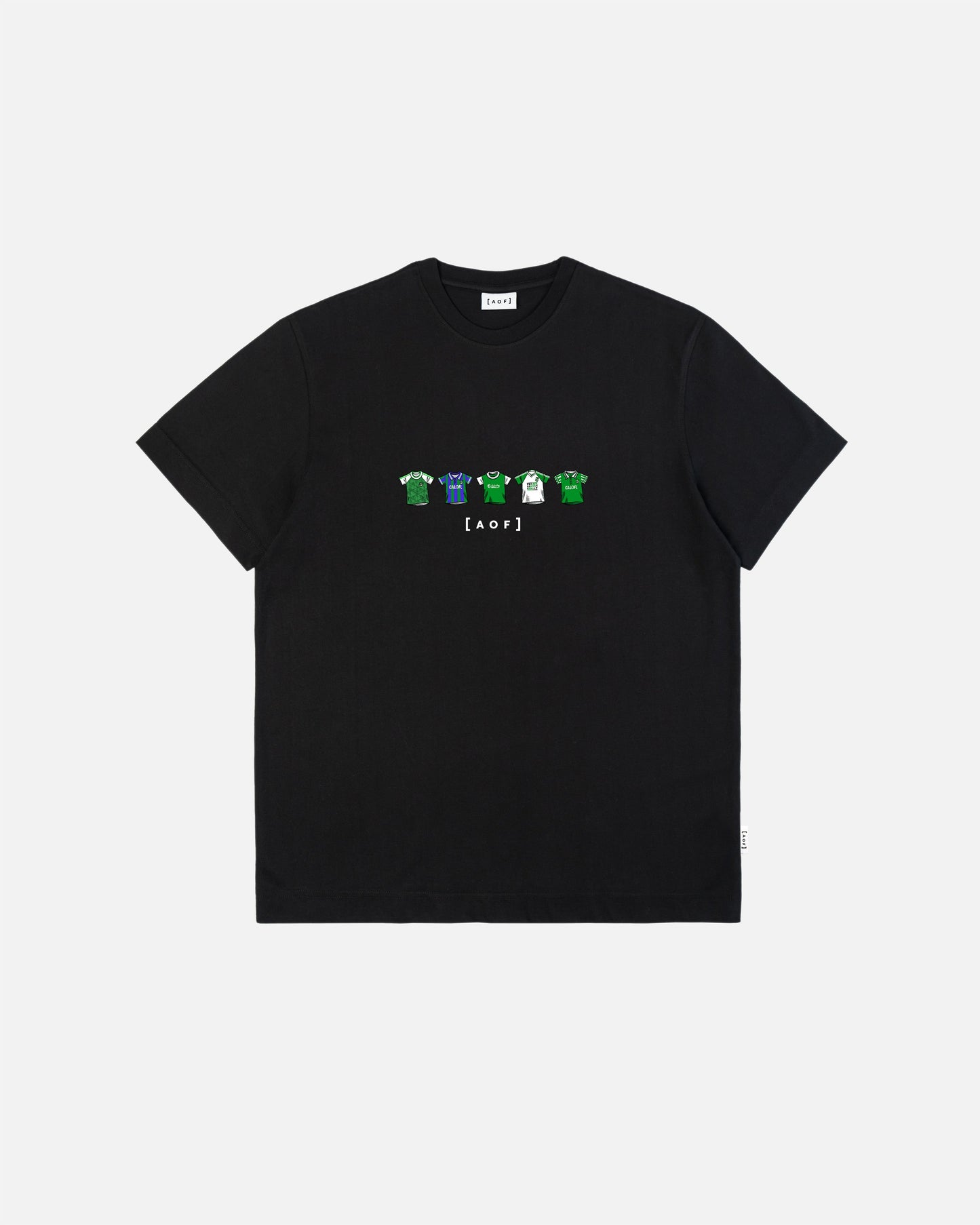 Hibs Printed Classics Black Tee
