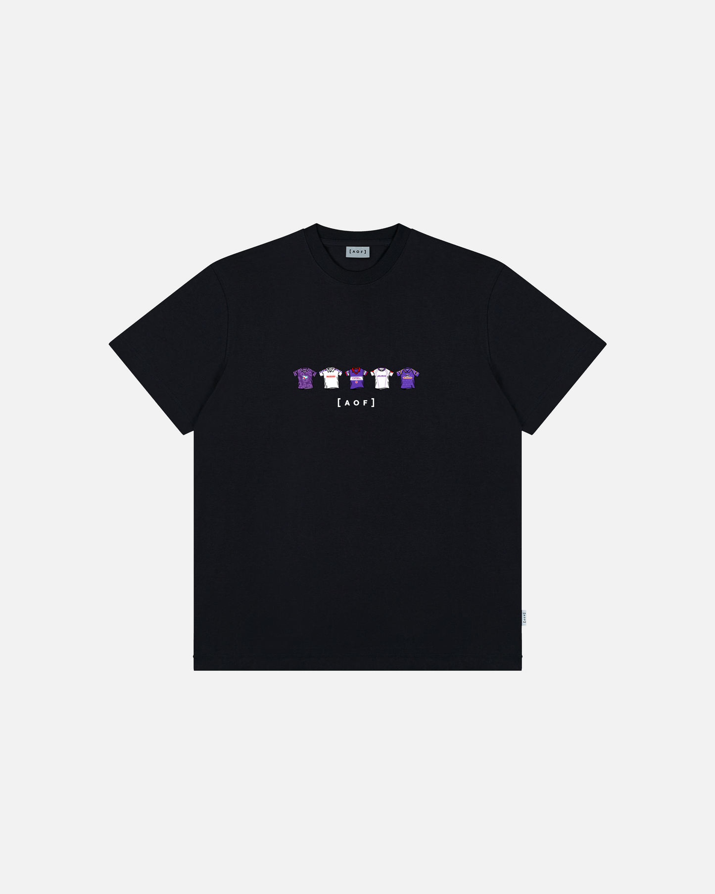 Fiorentina Printed Classics Black Tee