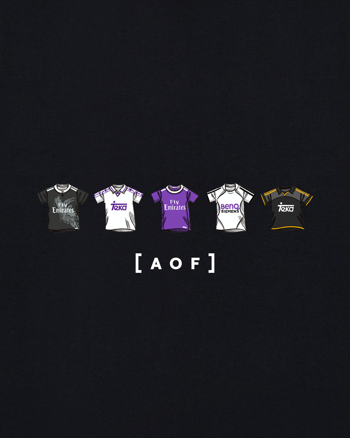 Galáctico Printed Classics Black Tee