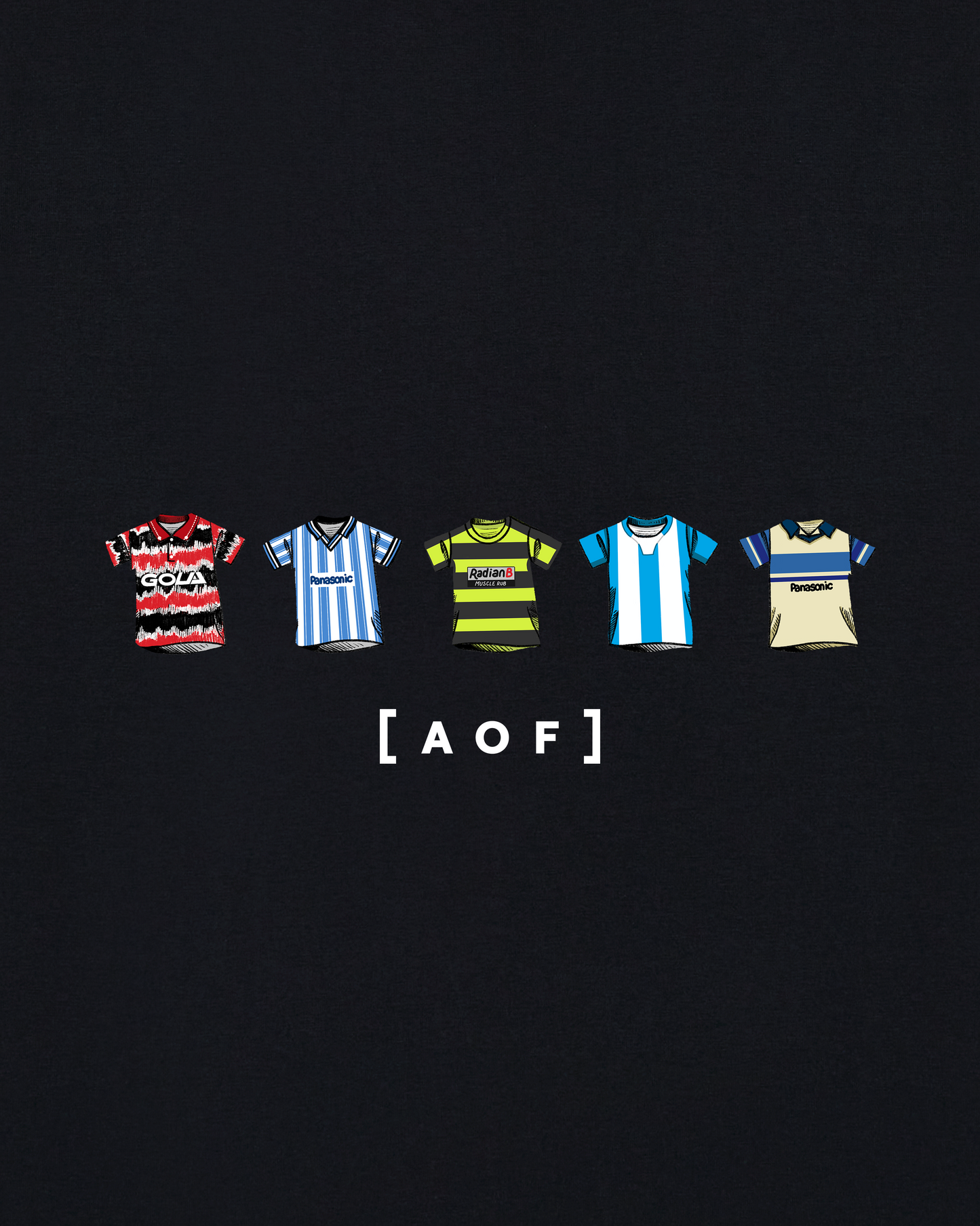 Huddersfield Printed Classics Black Tee