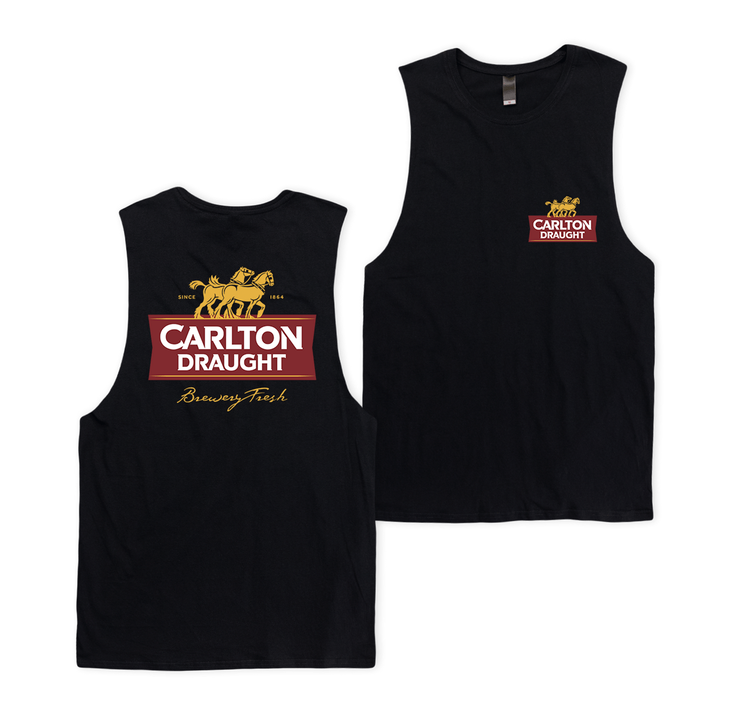 Carlton Draught Classic Muscle Tee Black