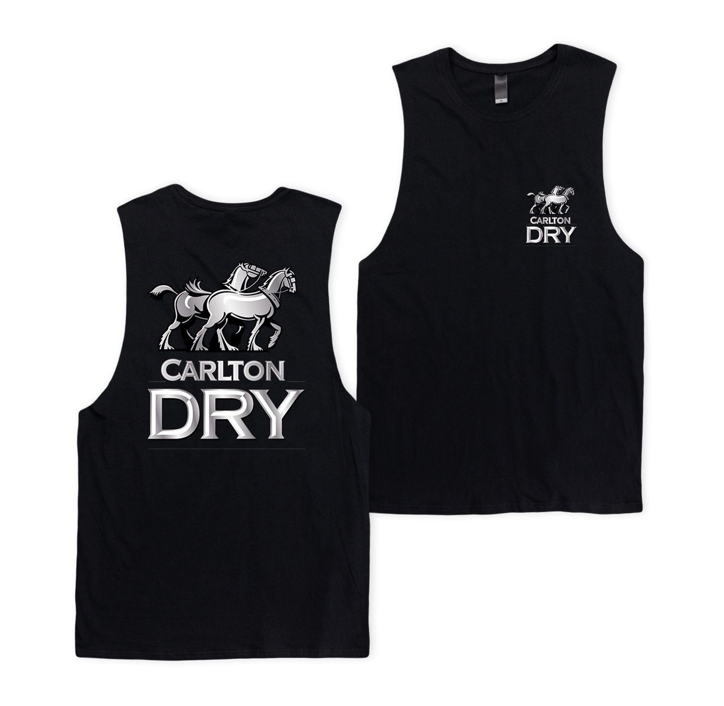 Carlton Dry Classic Muscle Tee Black