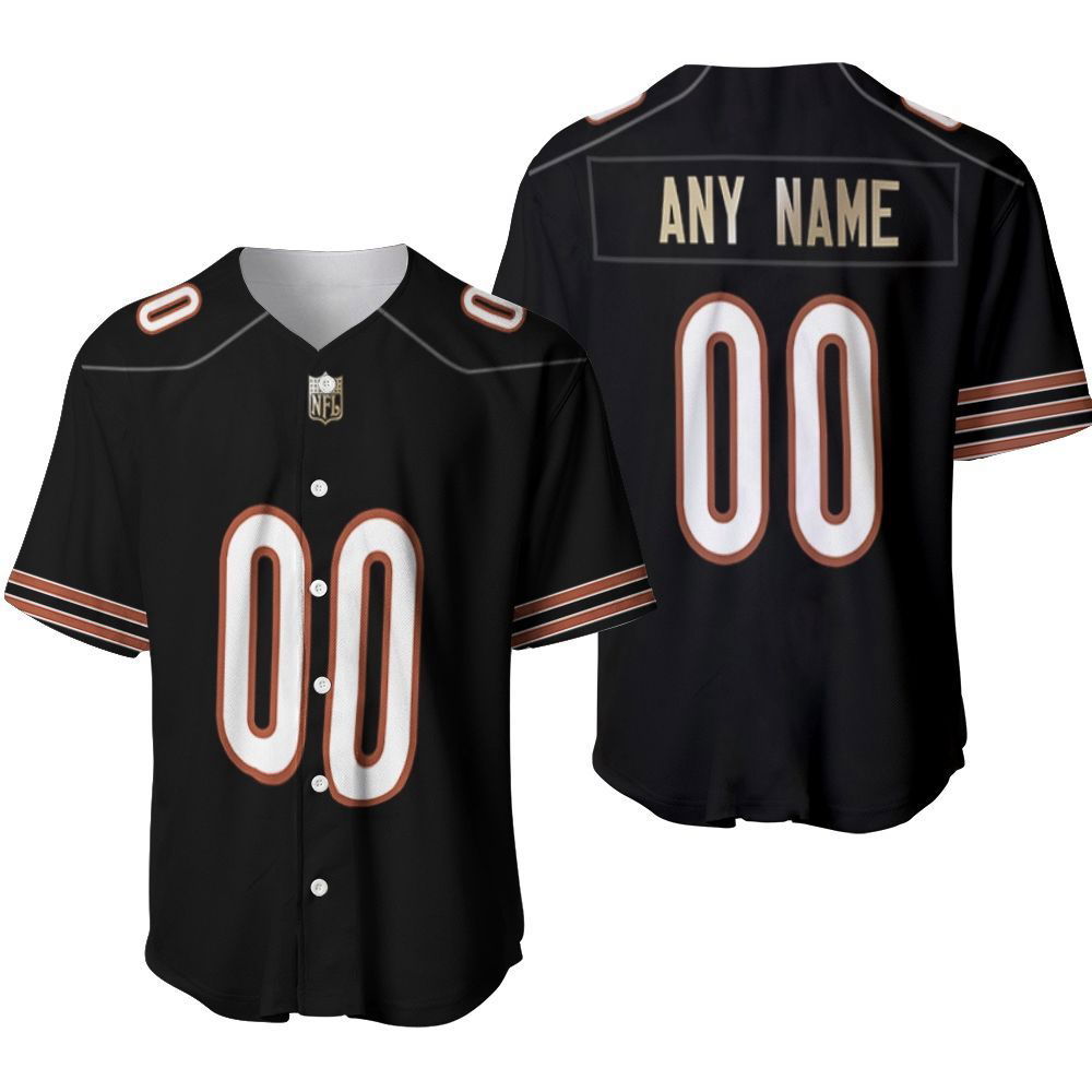 Chicago Bears American Football Team Custom Game Navy Designed Allover Custom Gift For Bears Fans Baseball Jersey Gifts for Fans - lylyprint.com
