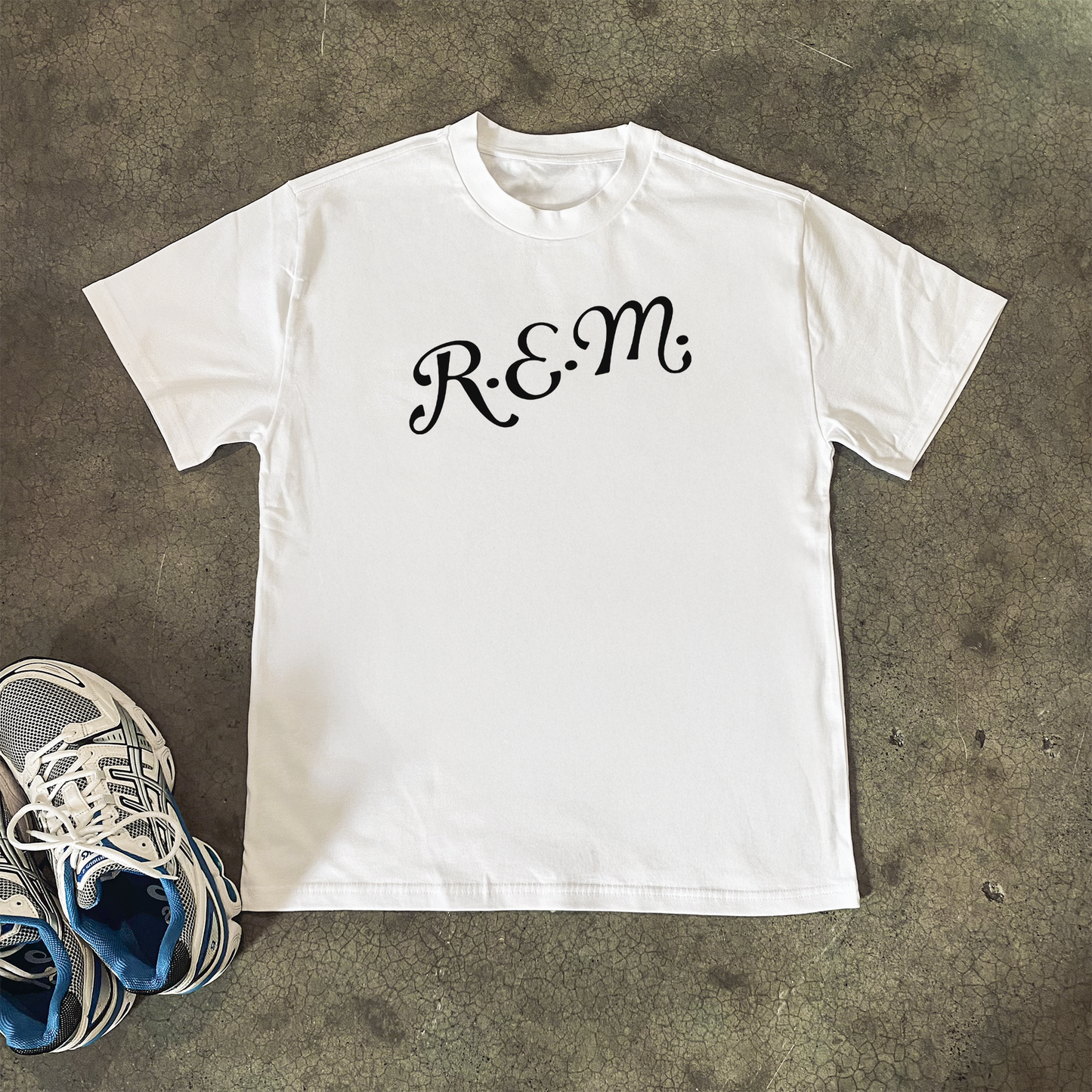 R.E.M. 'GATHERER' CLASSIC WHITE T-SHIRT