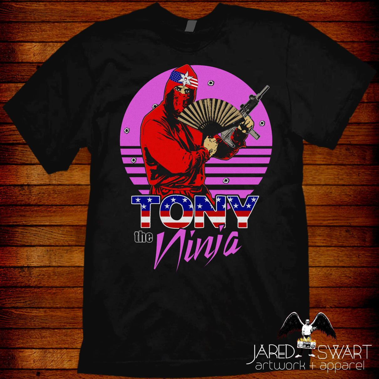 Clash of the Ninjas Tony the Ninja T-Shirt VHS Classics Series