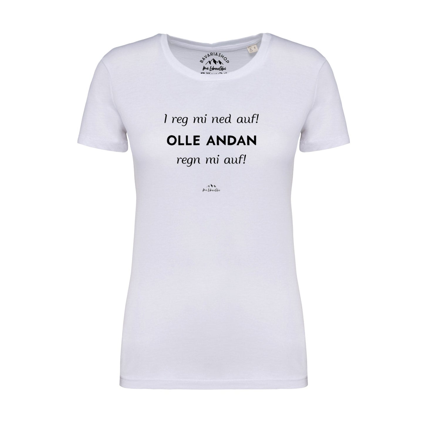 Damen T-Shirt "I reg mi ned auf..."