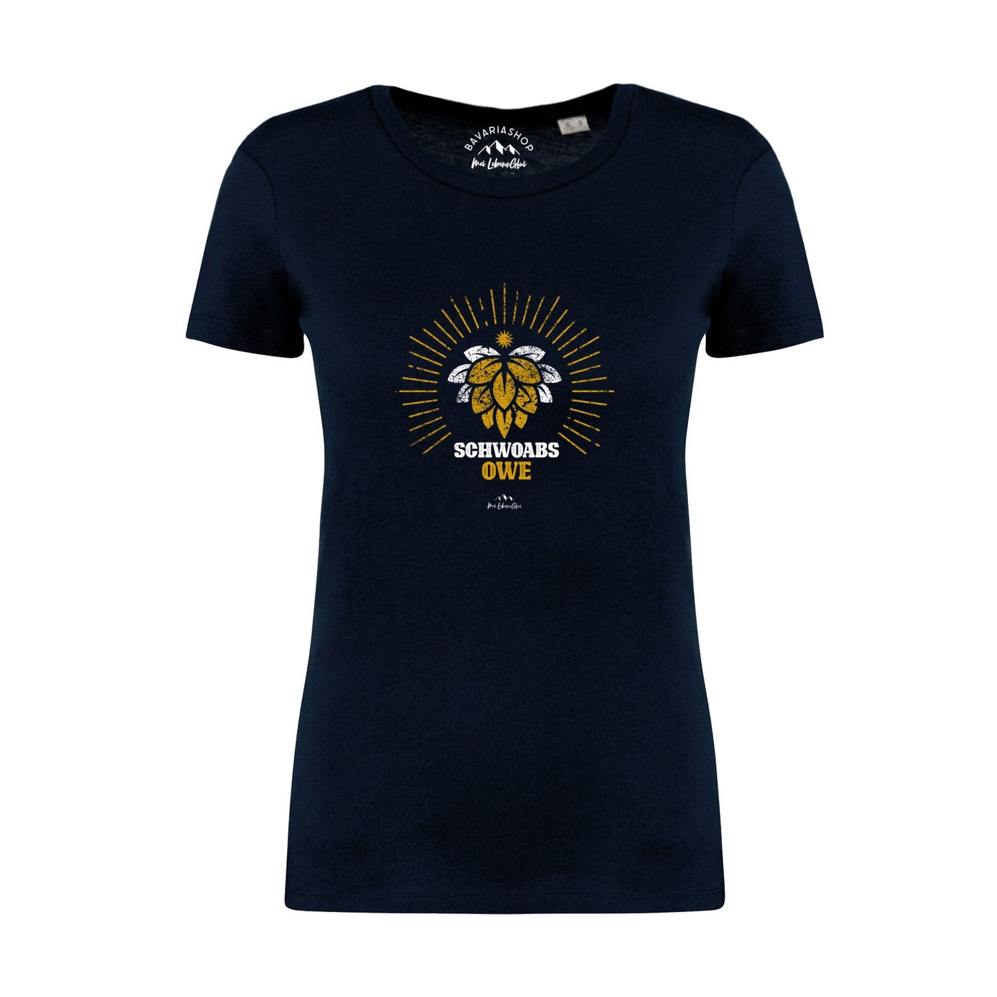 Damen T-Shirt "Schwoabs owe"