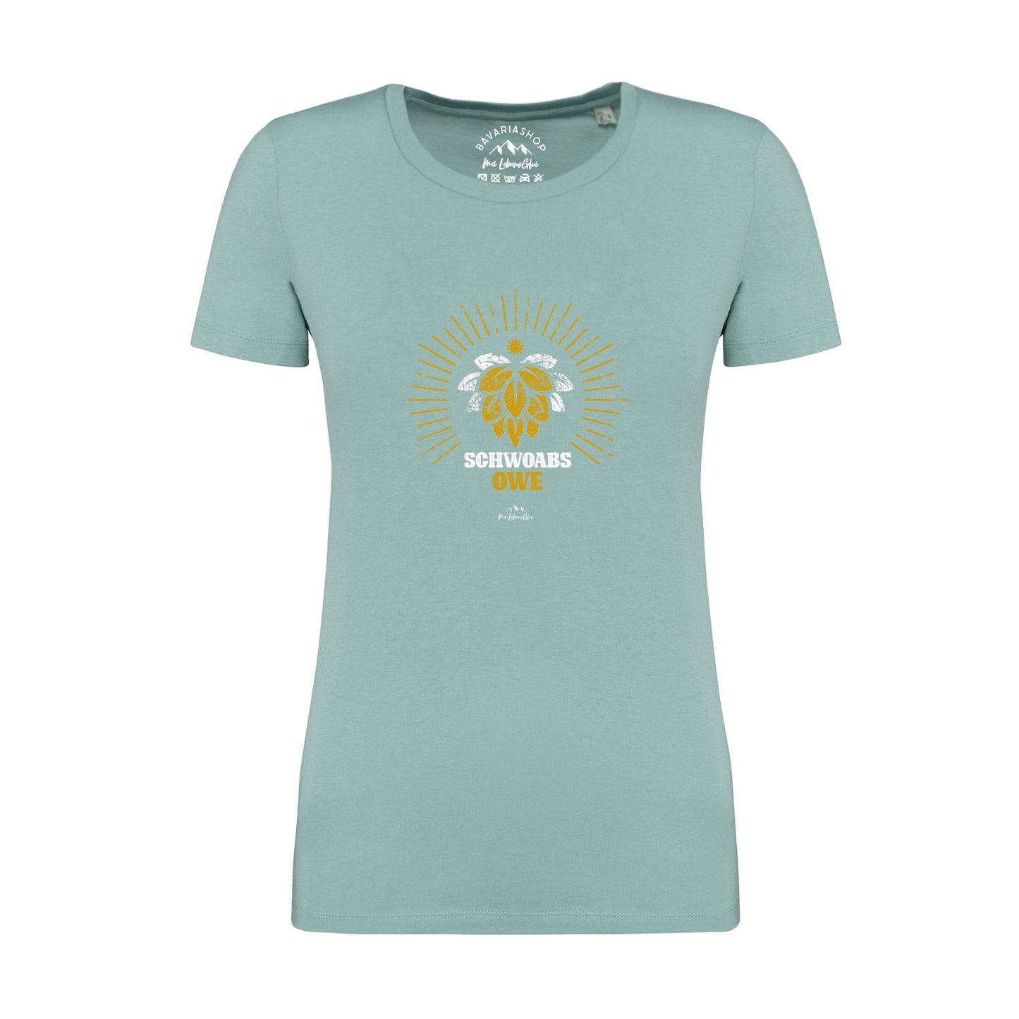 Damen T-Shirt "Schwoabs owe"